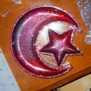Resin Moon and star
